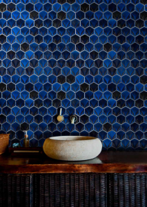日本手工磚 Japanese Handmade Tiles | 石亀 Ishikame | 藍 Blue