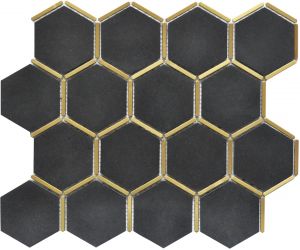 Hexagon 六角 | 黑配金 | 285(L) x 325(W)